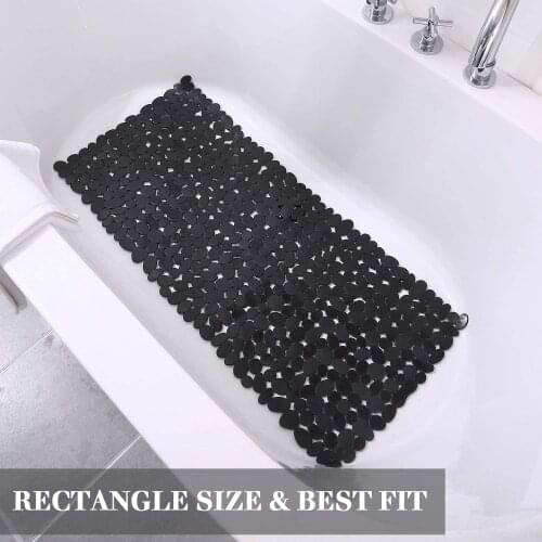 Bath Mat Non Slip Bathtub Mats Suction Cup Shower Cushion Kitchen 88x40cm Foot Pads Bathroom Floor Mat for Kids/Elderly/Disabled