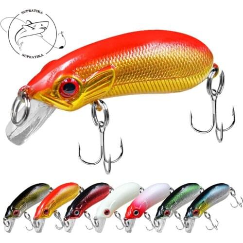 Artificial Crank 5CM/6.6G Freshwater Plastic Fishing Bait Diving Depth0-1.5M Anti-Corrosion Bionic Fishing Lure Hard Bait