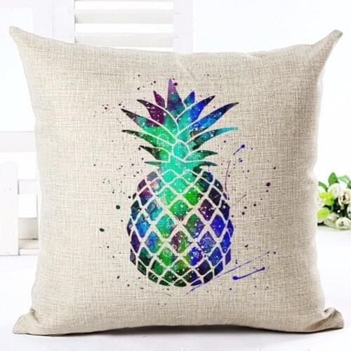Fashion Nordic Style Almofadas Cartoon Printed Cushion Home Decor Cushion Cover For Sofa Car Chair Pineapple Pillow Case Cojines