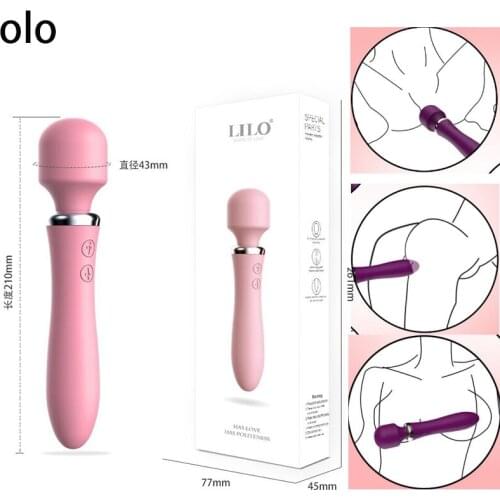 Powerful Magic Wand Vibrator, Sex toys for Women AV stick Clitoris Stimulator G-Spot Vibrator Vibrating Dildo Adult Sex Products