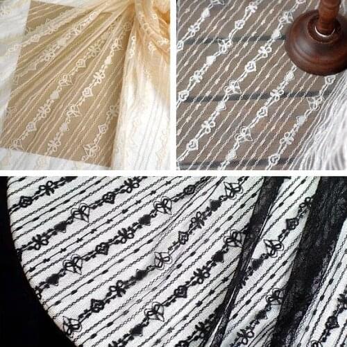 1Meter 150cm Wide Soft Elastic Lace Fabric Womens Girls Dress Costume Hair Accessories Handmade Sewing Trim Lingerie Materials