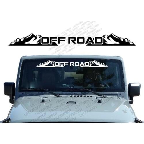 Off Road Windshield Banner Decal Back Window Sticker Sunscreen Car Sticker 40CM