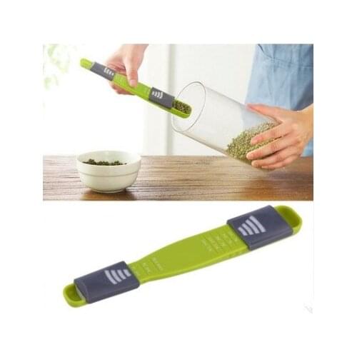 8 scale Adjustable Measure Cup Double End Eight Stalls Scale Measuring Spoons Metering Spoon Baking Tool Kitchen Accessories