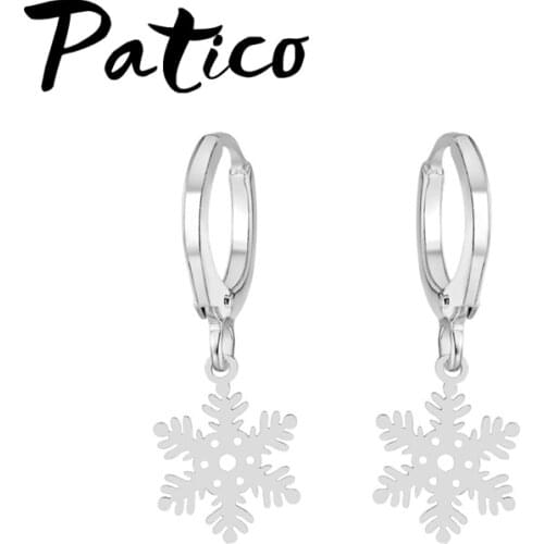 New Sparking Boucle Foreille Femme 925 Sterling Silver Snowflake Sheet Drop Earring For Women Girls Gift Jewellry