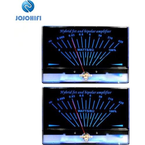 2pcs p-200 VU Meter Head Single-ended Class A Amplifier Tube amplifiers level DB Table Audio Power Meter w/Backlight