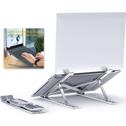 Portable Adjustable Foldable Support Laptop Bracket Holder For Macbook Notebook Aluminum Desk Table Stand Base Accessories