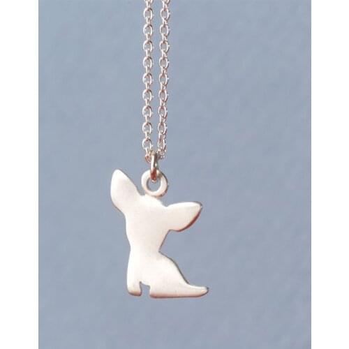 Daisies 1pc Fashion Jewelry Chihuahuas Dog Choker Necklace Chain Collar Pendant Alloy Charm Pendant Necklace For Women Gift