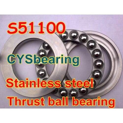 S51100 10x24x9mm 10*24*9mm 51100 440 stainless steel thrust ball bearing 10mm shaft