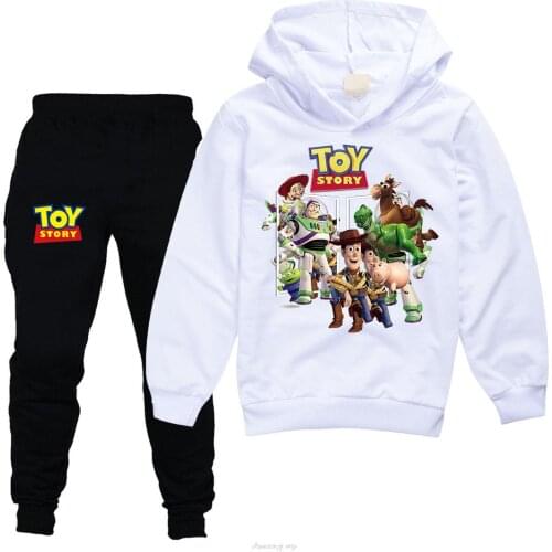 Disney Toy Story 4 Boys Clothing Sets Children Fashion Hoodies and Pants Set Kids Clothes Spring Autumn Sports Suit Tracksuit
