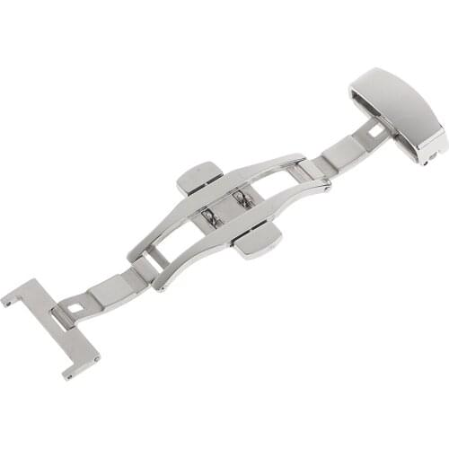 Stainless Steel Butterfly Clasp Watch Buckle Belt Band Strap Clasp 20 mm