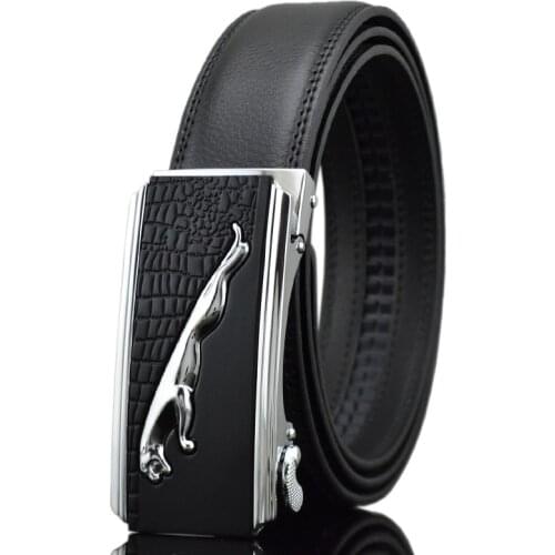 Zpxhyh Fashion Brand Leather Belt Business Trouser Strap Pant Ceinture Homme Cowskin Automatic Buckle Cowhide Men belts luxury