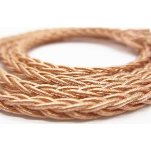 1Meter 7N Pure Single Crystal Copper 8 Shares 152 Cores DIY Cable Earphone Accessories