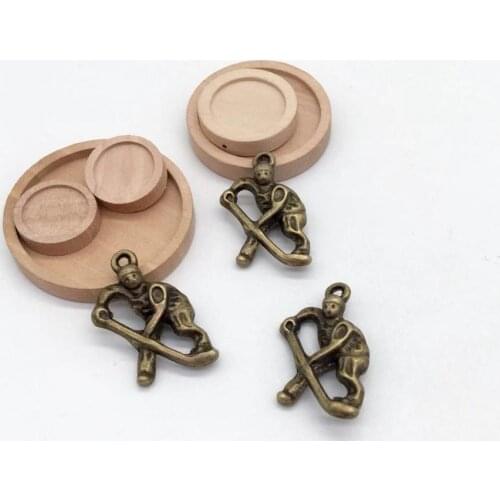 Fashion 10 PCS 24*15mm Metal Zinc Alloy people golf Charms Fit sports Pendant Charms Jewelry Making