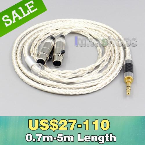 16 Core OCC Silver Plated Headphone Earphone Cable For Audeze LCD-3 LCD-2 LCD-X LCD-XC LCD-4z LCD-MX4 LCD-GX LN007053