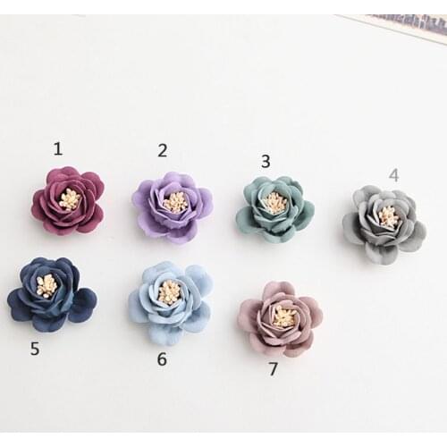 20pcs/lot DIY cloth art stereo bag bracts flower flower piece hair adornment headdress Headgear accessories