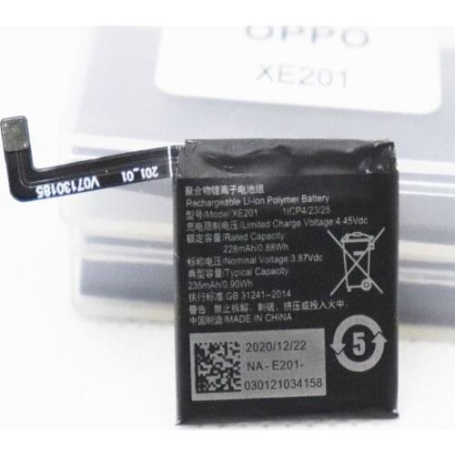 5pcs/lot 235mAh battery for OPPO XE201 Smart Watch