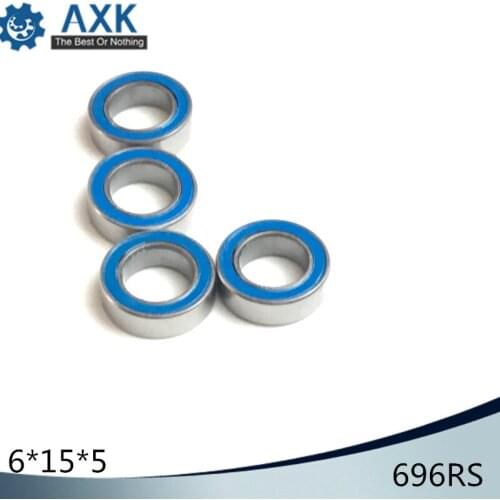 696RS Bearing ABEC-3 (10PCS) 6*15*5 mm Miniature 696-2RS Ball Bearings RS 696 2RS With Blue Sealed R-1560DD
