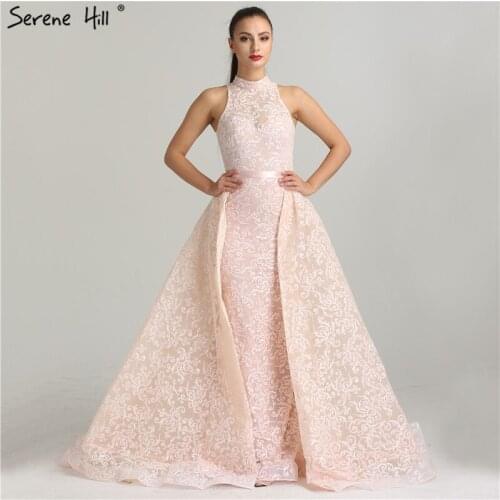 Arabic Long White Lace Mermaid Formal Evening Prom Party Gown Dress Lebanon Engagement Evening Dresses Kaftan BLA6289