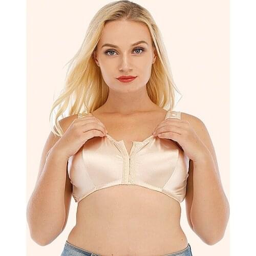 Plus Size 4XL 5XL Front Buckle Bra Wire Free Seamless Ultra Thin Vest Bra Tops Sleeping Underwear Large Big Size Ladies Bralette