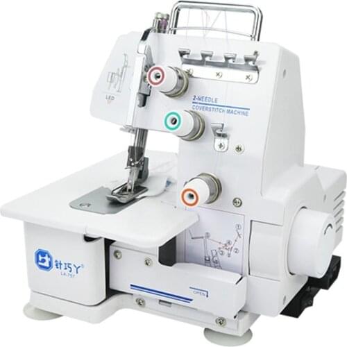 Household desktop four-thread three-thread two-thread hemming machine, multifunctional electric overlock sewing machine