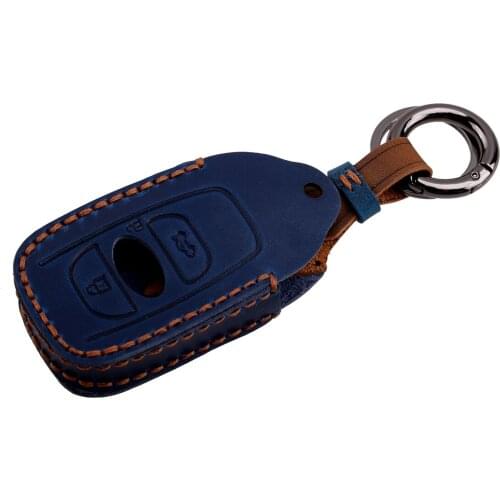 Blue Car Key Fob Case Cover Holder Fit For Subaru BRZ Forester Impreza STI WRX XV Legacy Outback 2016
