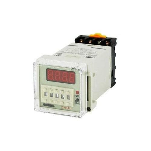 DH48J 50/60Hz 0-999900 LED Programmable Preset Sensor Counter 8-Pin DPDT Digital Counter Relay