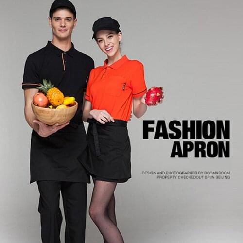 Waist Apron Kitchen Supplies 62x31cm Male And Female Aprons New Half-length Waist Short Apron Short Apron