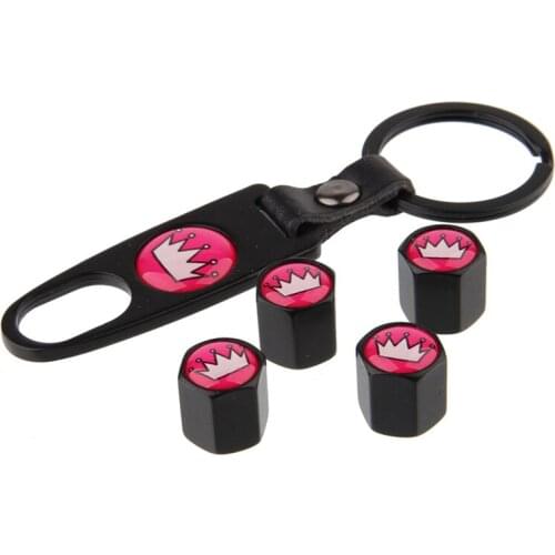 Car Tire Wheel Valve Caps With Keyring Keychain Tyre Valve Dust Caps For BMW X1 X3 X4 X5 X6 E90 E39 E53 E70 E34 E46 F10 G30 F30