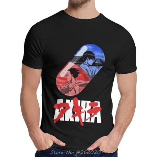 Summer Men T Shirt Japan Vintage Mange Anime Shotaro Kaneda Tetsuo Shima T-shirt Casual Tshirt Cool Tees Tops Harajuku