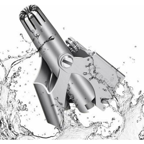 Stainless Steel Nose Shaving Hair Removal Clipper Trimmer Manual Device Set