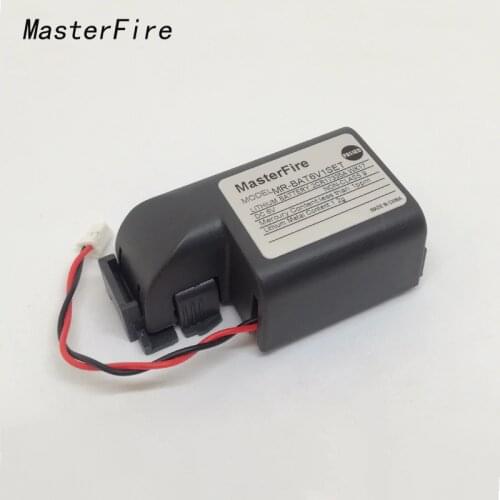 MasterFire 2pcs/lot Brand New Original MR-BAT6V1SET MR-J4 6V PLC Battery 2CR17335A WK17 Batteries with Wire Leads For Mitsuishi