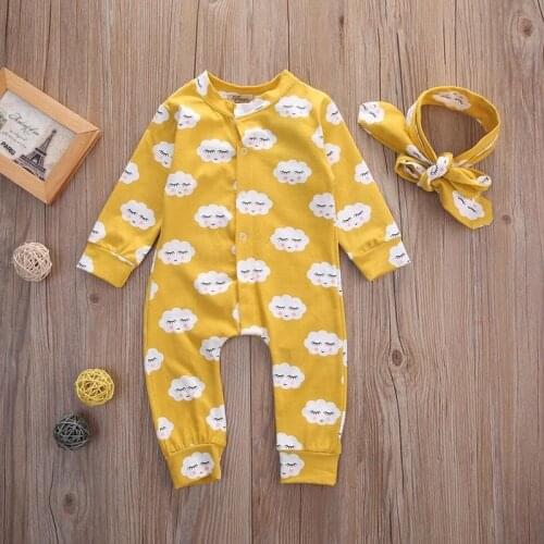 Fashion Girl Clothes Newborn Infant Baby Kids Girls Clothes Jumpsuit Romper Outfits Set