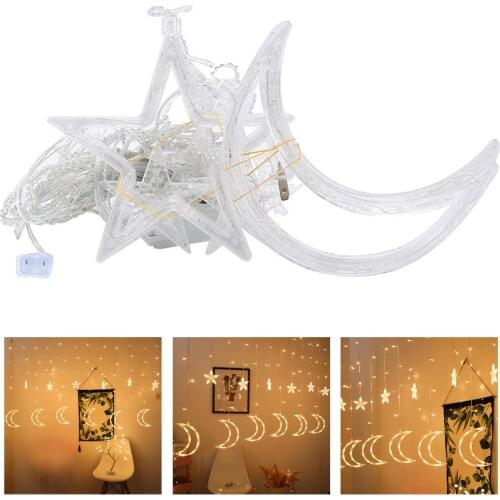 Muslim Eid Fairy String Light Decorative Event Wall LED Curtain Lights Decor