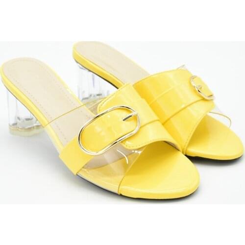 New Transparent High Heels Sandals Summer Woman Slippers Daily Slippers for Ladies Shoe Ladies Shoes Sexy Sandalias Size 37-42