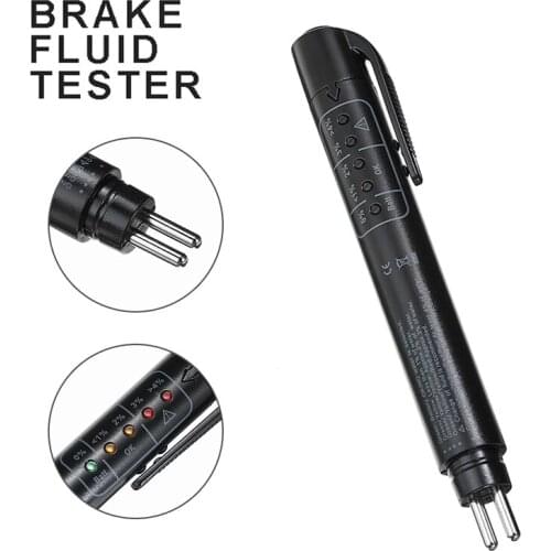 New Good Performance Brake Fluid Quality Test Pen Brake Fluid Tester Without Battery 5 LED Display Car Accessories