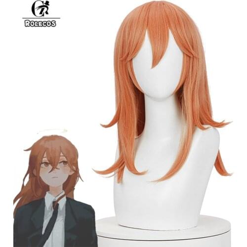 ROLECOS Anime Chainsaw Man Angel Devil Cosplay Wig Angel Devil Cosplay Wig Women 50cm Headwear Synthetic Hair Heat Resistant