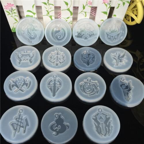 Silicone mold Epoxy jewelry wings translucent silicone rubber mold crystal Pendant