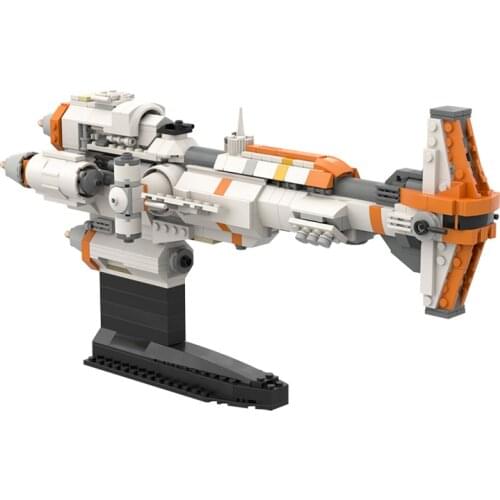 MOC Star Series Movie Transport ship Corvette (Micro Fleet Scale) Model Building Blocks DIY Toys Bricks Educational Xmas Gift