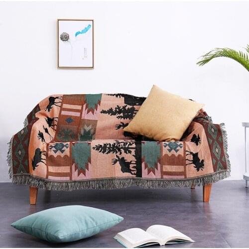 Boho Knitted Chair Sofa Cover Towel Soft Throw Blanket Lace Slipcover Luxury Decor For Bed Bedspread Outdoor Beach Sandy Carpet