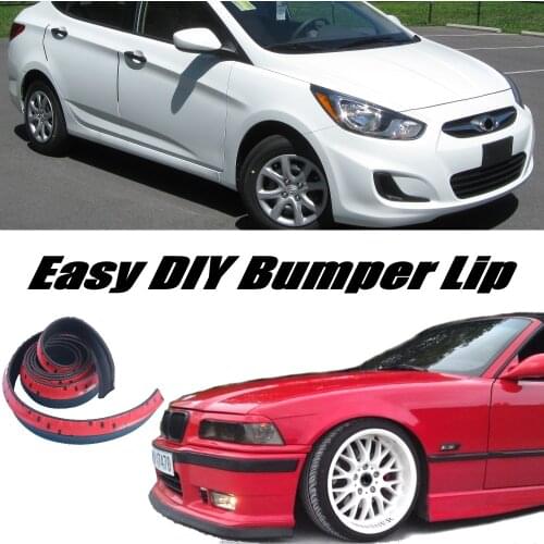 NOVOVISU For Hyundai Excel Pony Brio Avega Fluidic Solaris For Dodge Brisa Attitude Bumper Lip / Front Spoiler Strip Skirt