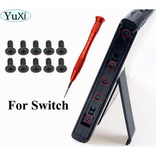 YuXi L R LR Slide Left Right Sliders Railway replacement for Nintend switch Console Rail for NS Joy-con Controller screws set