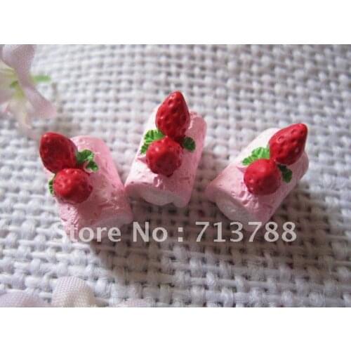20pcs/lot flat back resin resin cake ,DIY resin craft accessories fashion resin cabochons