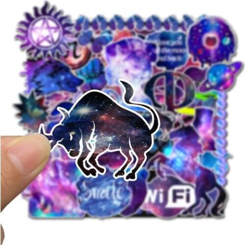 35pcs Colorful starry graffiti DIY Sticker Waterproof for Laptop Skateboard Suitcase Guitar Furniture Decal Toy Sticker