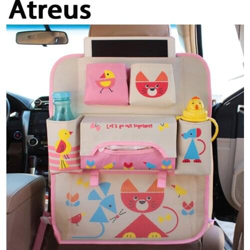 Atreus For Nissan Qashqai Skoda Octavia a5 Citroen c4 c5 Alfa romeo 159 Cartoon car back seat trunk luggage net kid Accessories