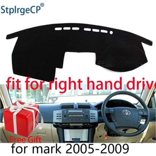 Car Dashboard Cover Mat for Toyota mark x 2004 2005-2009 Right Hand Drive Dashmat Pad Dash Mat Covers Dashboard Accessories