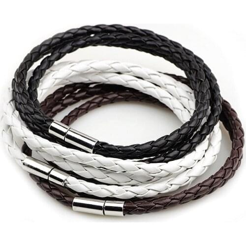 2016 New Fashion PU Braided Leather Bracelet Men Bracelet for Women Jewelry Multilayer Leather Clasps Charm Bracelet