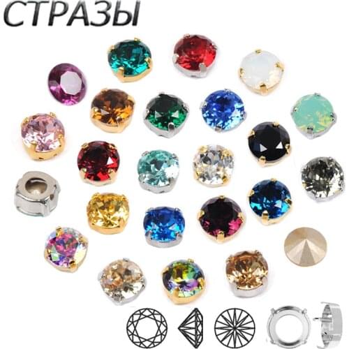 CTPA3bI Diamond 1357 Brilliant Cut K9 Crystal Sewing Rhinestones Sew On Stones With Claw Setting Jewelry Crystals Dresses
