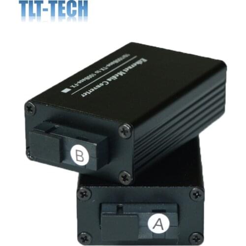 DC 5V-12V 20KM 100M Mini 100base Media Converter Fiber Optic to RJ45 Single Mode Ethernet Switch Optical Transceiver