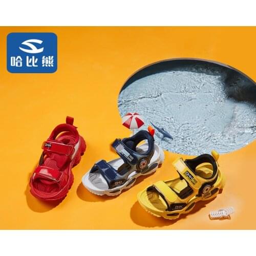 2021 Summer Children Shoes Boys Soft Soles Beach Shoes Male Baby Baotou Anti-kick Childrens Sandals Summer Sandals
