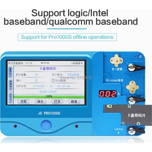 For 4S To X Logic/baseband Chip Reading ,saving ,editing ,burning Programmer Tool With JC PRO 1000S Connection Use